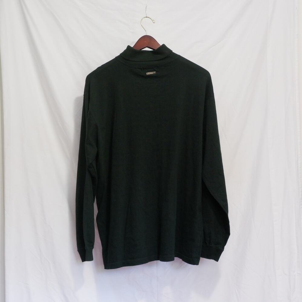 Kodiak Forest Green Mock Neck Shirt Mens XL Outdoor Long Sleeve Gorpcore